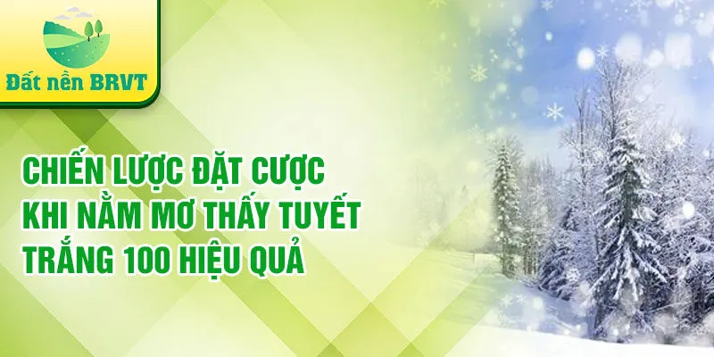 Chiến lược đặt cược khi nằm mơ thấy tuyết trắng 100 hiệu quả