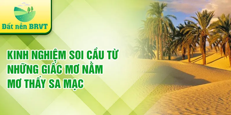 Kinh nghiệm soi cầu từ những giấc mơ nằm mơ thấy sa mạc