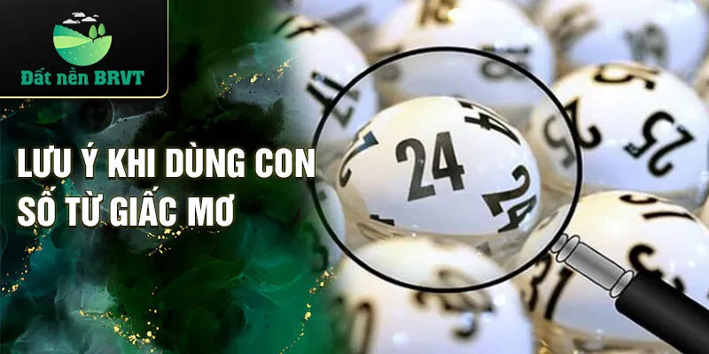 Lưu ý khi dùng con số từ giấc mơ